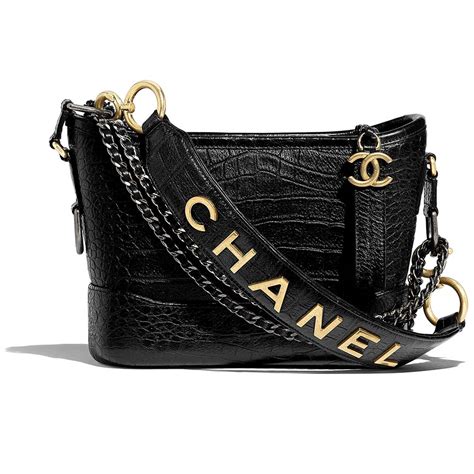 chanel hobo small black|Shop CHANEL HOBO HANDBAG .